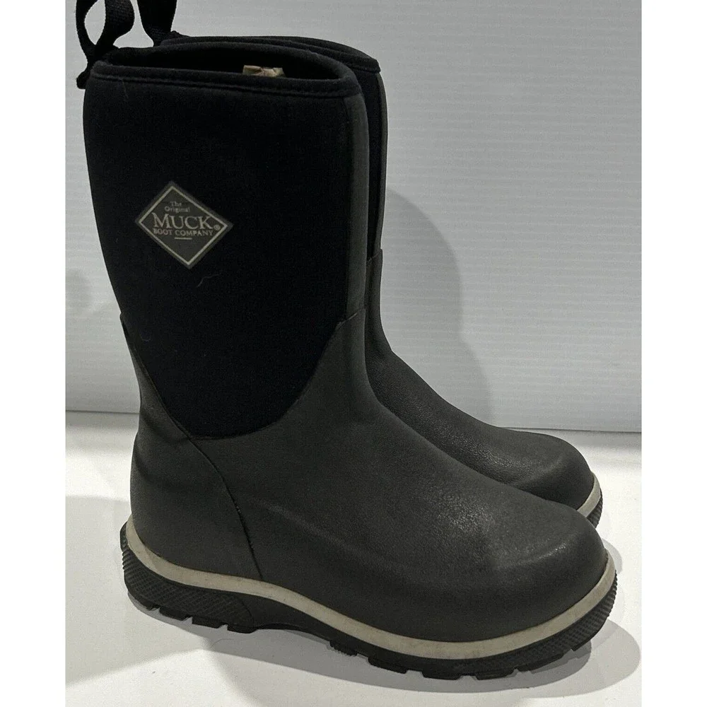 The Original Muck Boot Company Kids' Black Waterproof Mud Boots